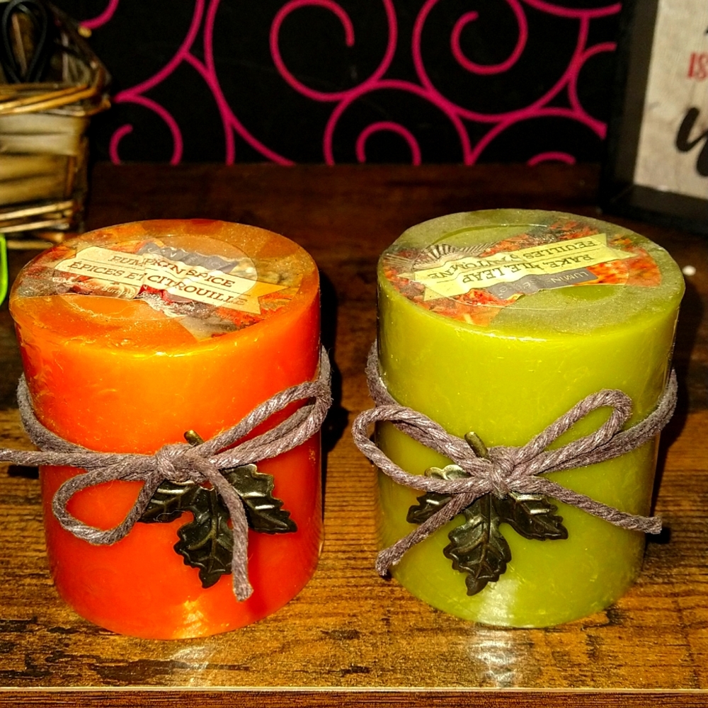 I am selling Luminessence Candles. Pumpkin spice & Rake, Pile, Leaf Flavors!